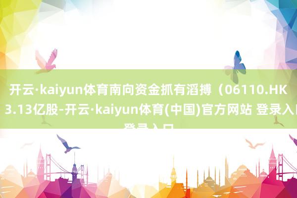 开云·kaiyun体育南向资金抓有滔搏（06110.HK）3.13亿股-开云·kaiyun体育(中国)官方网站 登录入口