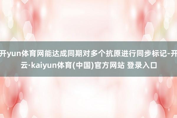 开yun体育网能达成同期对多个抗原进行同步标记-开云·kaiyun体育(中国)官方网站 登录入口